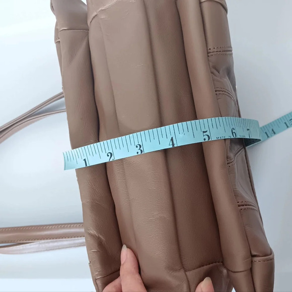 genuine leather,shoulder bag, Kim Rogers,brown Boho,hippie,multipockets. - Picture 7 of 17